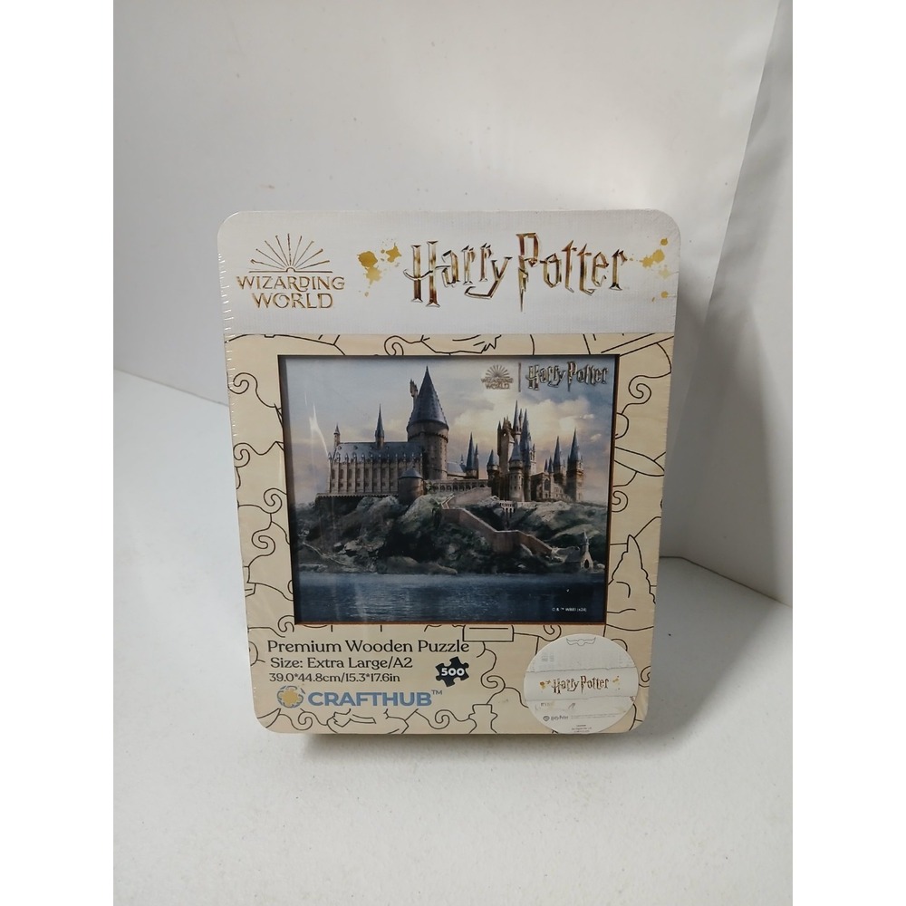 CRAFTHUB Harry Potter Wood Puzzle‎ Hogwarts Castle 500 Pc Extra Large 15.3x18.5